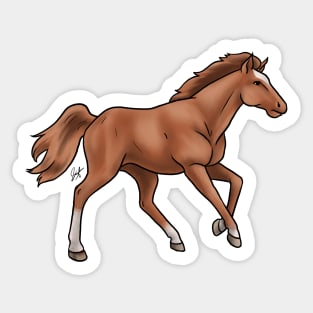 Horse - Mustang - Sorrel Sticker